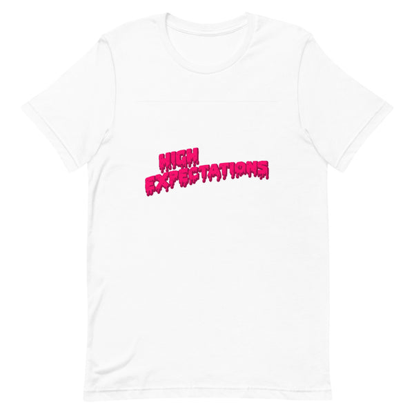 High Expectations (pink) Unisex T-Shirt