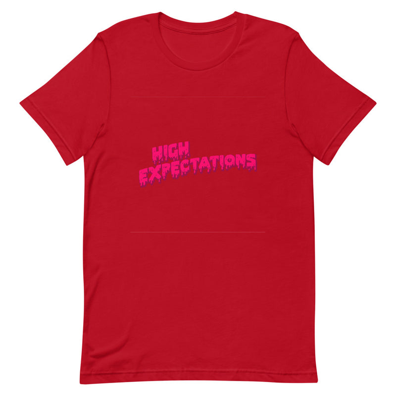 High Expectations (pink) Unisex T-Shirt