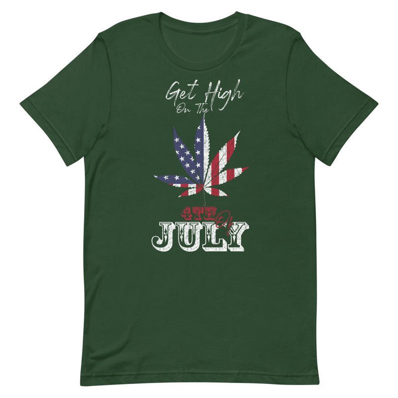 Get High on 4th of July Unisex T-Shirt