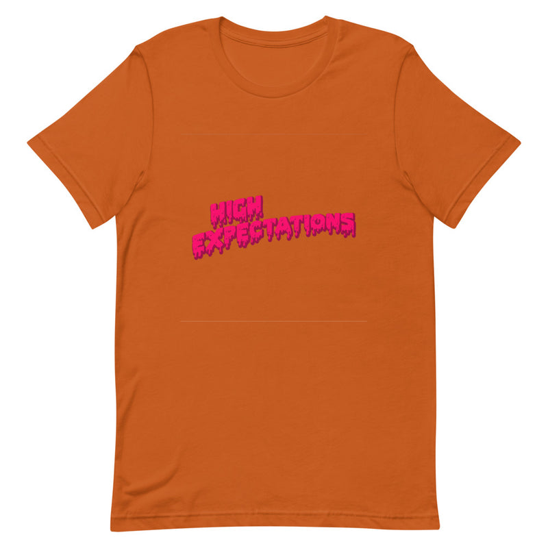 High Expectations (pink) Unisex T-Shirt