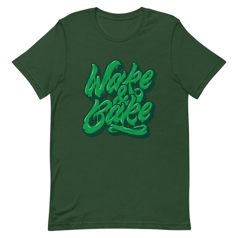 Dark green Wake & Bake Unisex T-Shirt